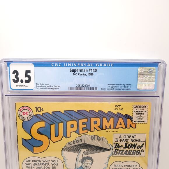 DC Comics Superman #140 CGC Graded 3.5 Off White Pages Sealed Comic Book - Picture 3 of 6